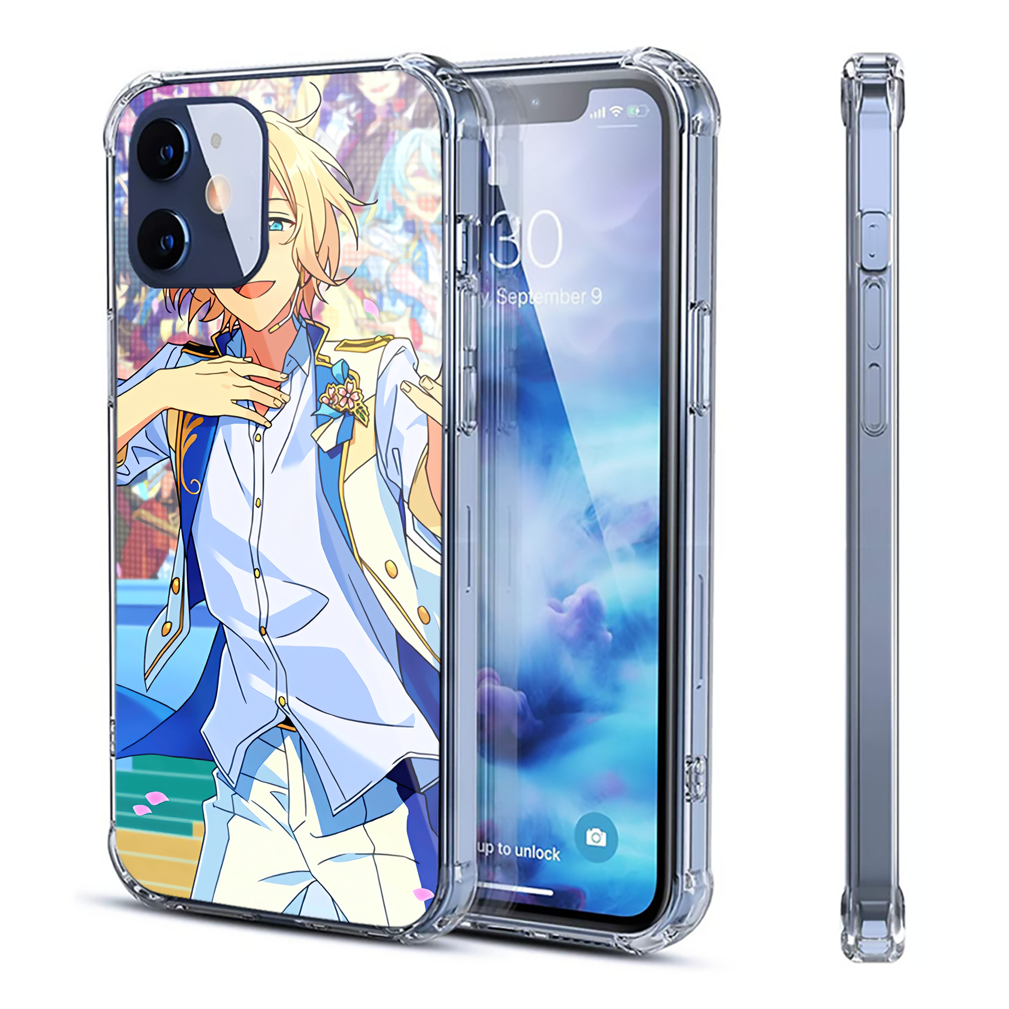 （画像用） あんさんぶるスターズ! Ensemble Stars 【iPhone 12シリーズ対応】透明スマホケース（クリアソフトケース）